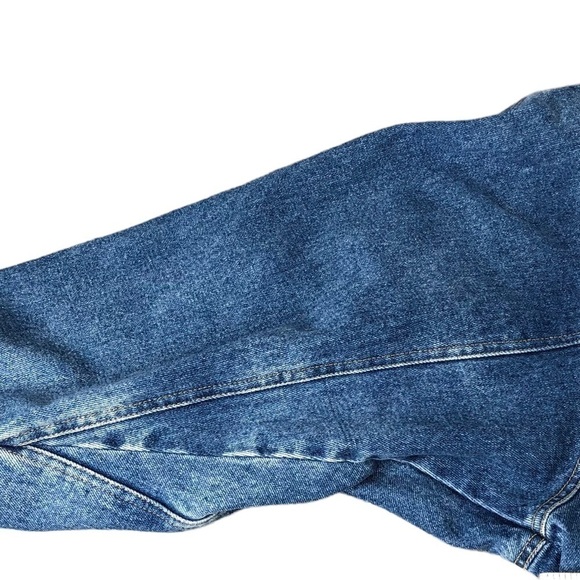 VTG Be In The Current Seen 80s 90s Full Length Lined Denim Trench Retro Vintage - Picture 5 of 9